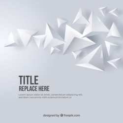 Abstract background with 3d triangles