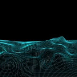 Abstract wireframe landscape background