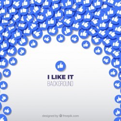 Facebook background with likes