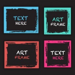 Grunge frame template collection