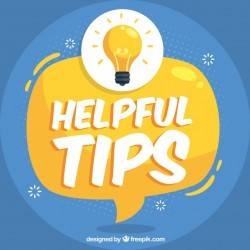 Helpful tip concept with flat design