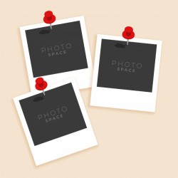 Three old style photo frame