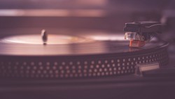 Wallpaper vinyl record player