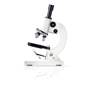 White microscope vector material