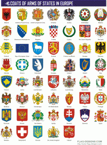 Coats of Arms of States in Europe