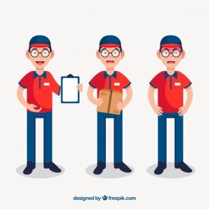 Salesman in different situations
