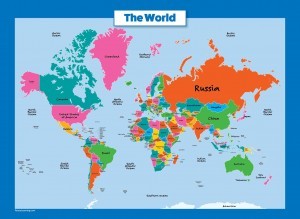 World Map for Kids