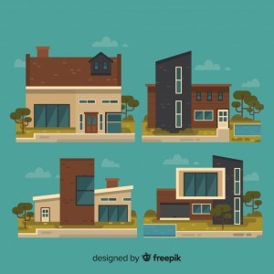 Collection of different houses