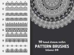 Brush collection with Mandala