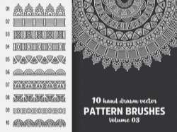 Brush collection with Mandala