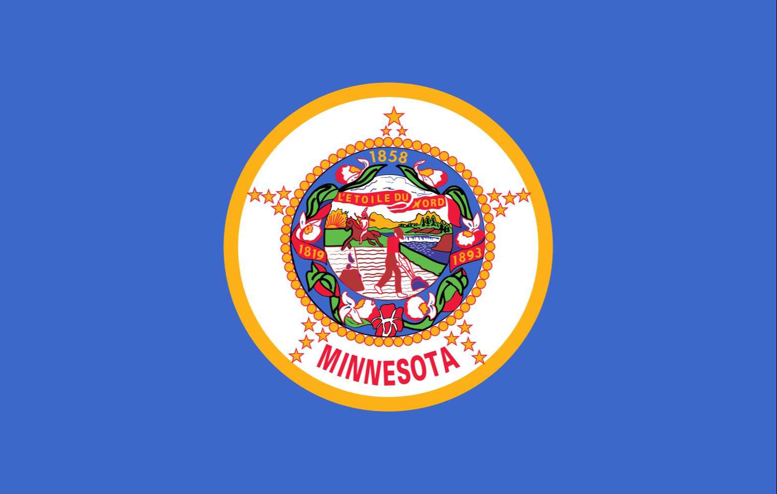 Minnesota State Flag and Seal