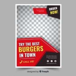 Modern restaurant flyer template