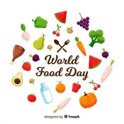 Modern world food day background