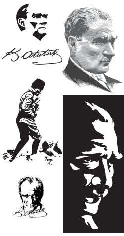 Mustafa Kemal Ataturk Silhouette