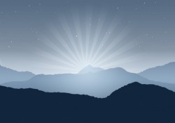Night landscape background