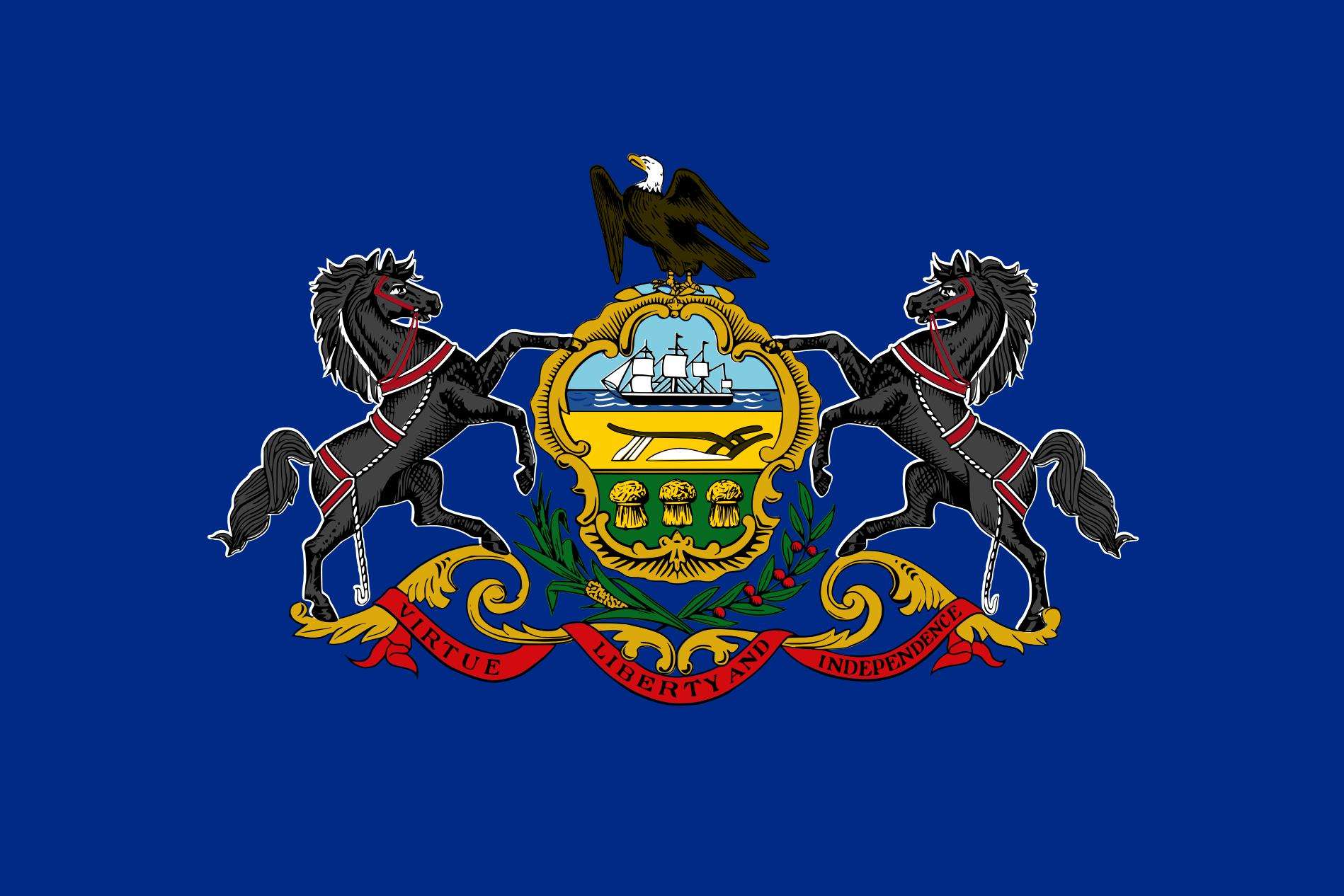 Pennsylvania State Flag and Seal