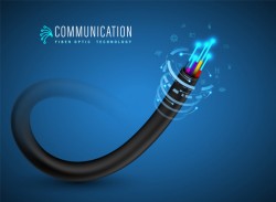 Fiber optic cable connecting concept