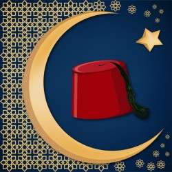 Turkish traditional red hat fez or tarboosh