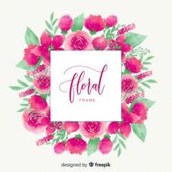 Watercolor floral background