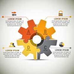 Pizzle modern infographic template vector 17