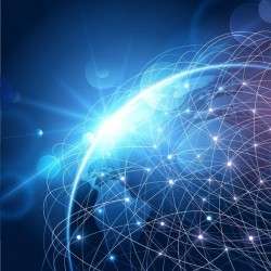 Blue tech background vectors 01