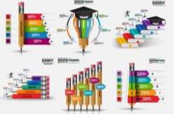 6 Kind education infographic template vector