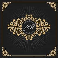 Vintage luxury frame with label template vector 02