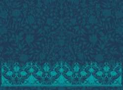 intage decorative pattern with floral seamless border vector 15