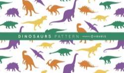 Dinosaurs silhouette pattern
