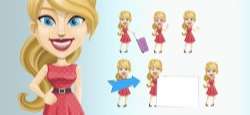Free Vector Blonde Female