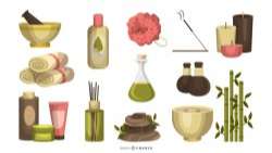 Spa Massage Icon Set