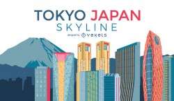 Tokyo city skyline