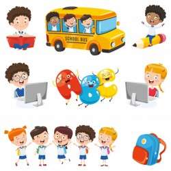 Vector illustration of education elements