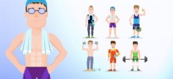Vector Sport Character Set