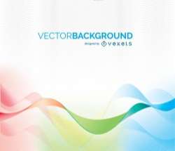Abstract colorful wavy background