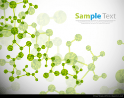 Abstract Green Molecule Background – Vector download