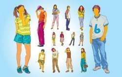Adolescents Pack Silhouette