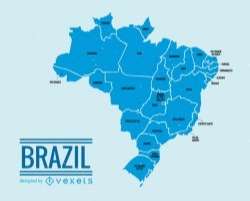 Brazil administrative division map