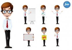 Business Boy Cartoon