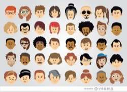40 Cartoon character heads