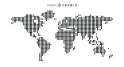Dotted World Map