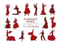 Flamenco Dancer silhouettes