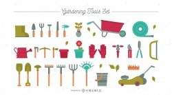 Flat Gardening Tools Set
