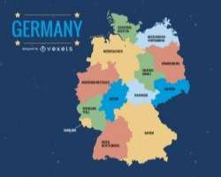 Germany administrative division map