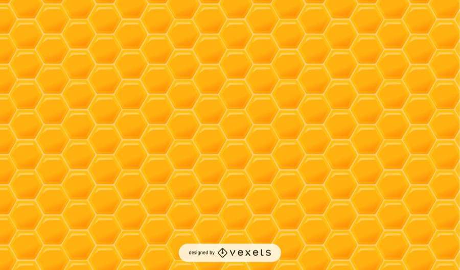 Glossy Hexagonal Honey Pattern