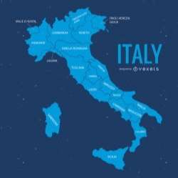 Italy map illustration
