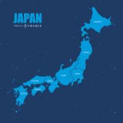 Japan administrative division map