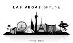 Las Vegas silhouette skyline
