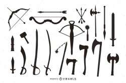 Medieval Weapon Pack Silhouette