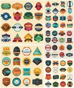 Modern & Vintage Abstract Label & Badge Pack